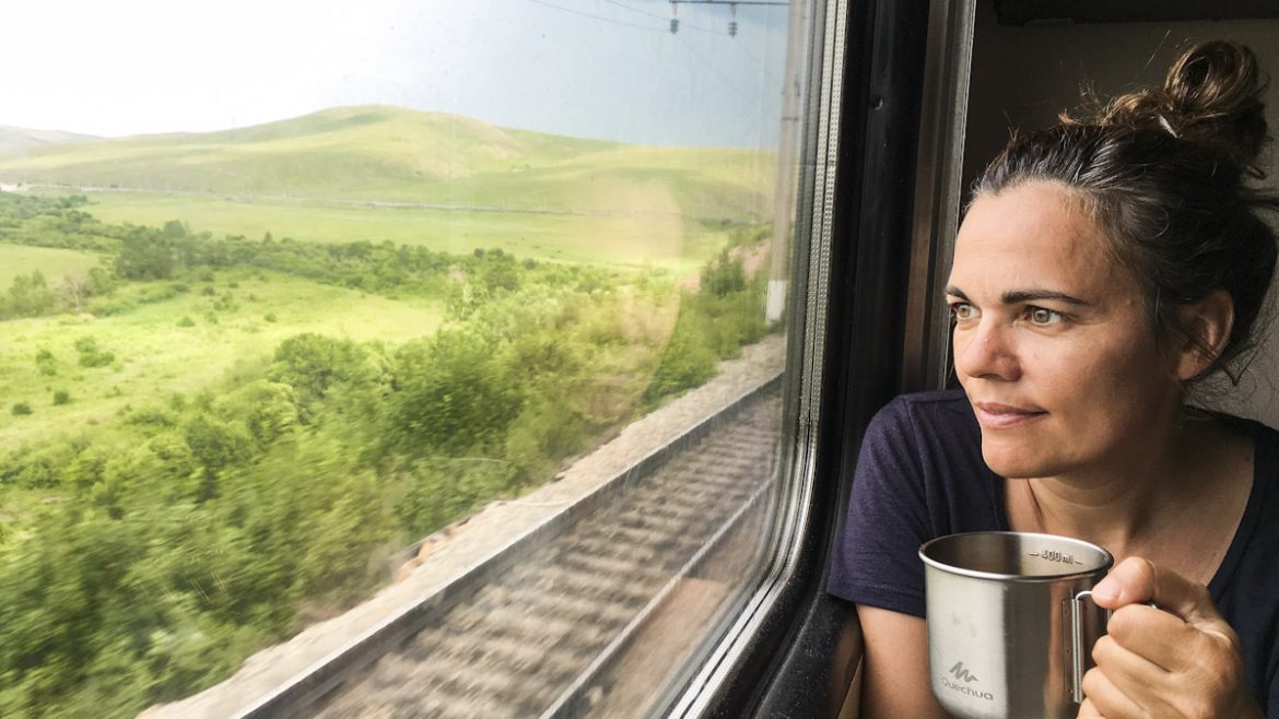 The Trans-Siberian train