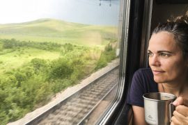 The Trans-Siberian train