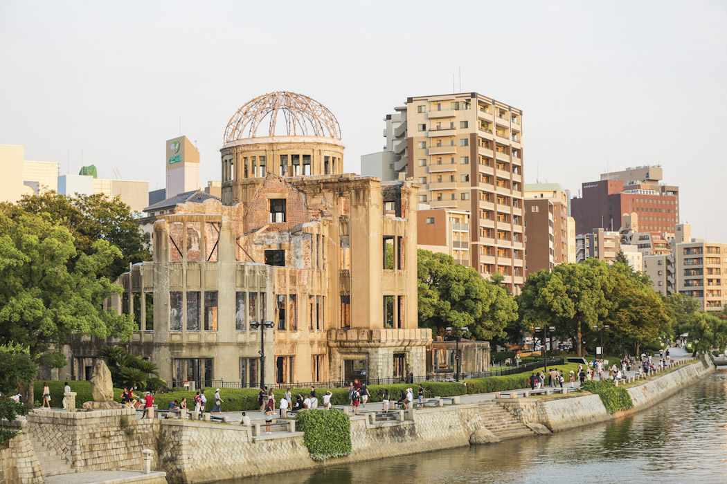 Hiroshima dome by river