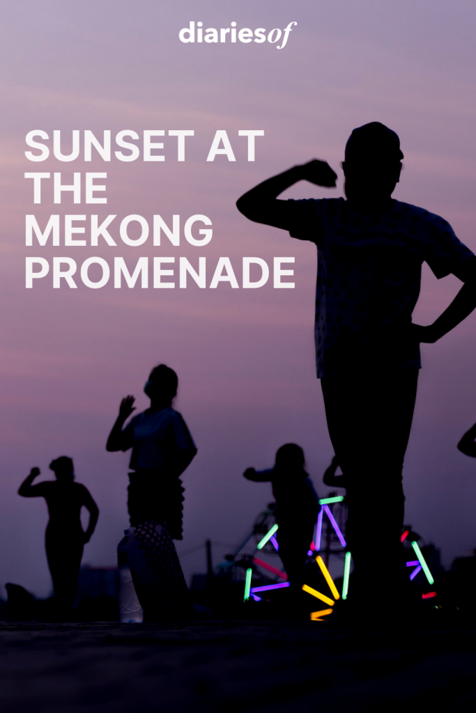 Sunset at the Mekong Promenade