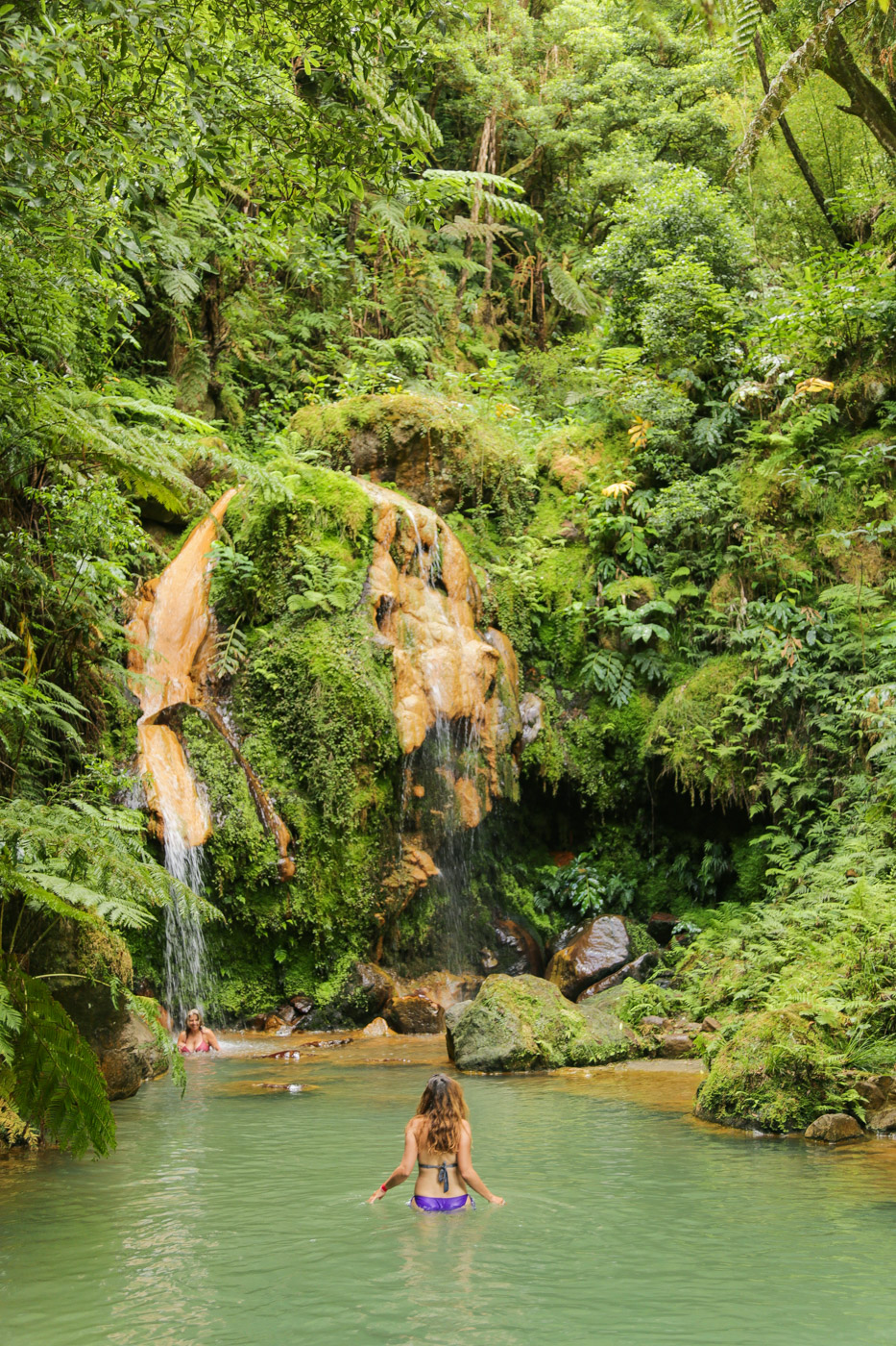 The waterfall at Caldeira Velha