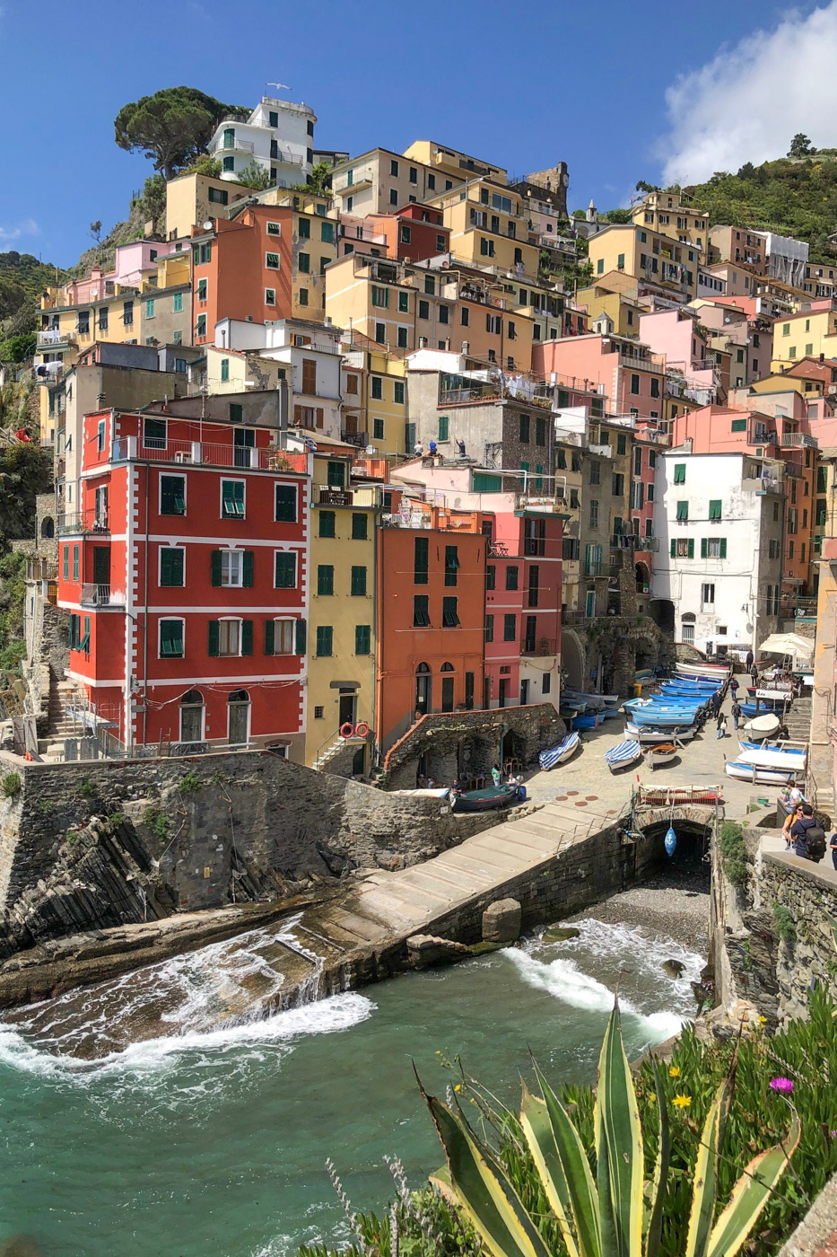 The colourful village of Riomaggiore