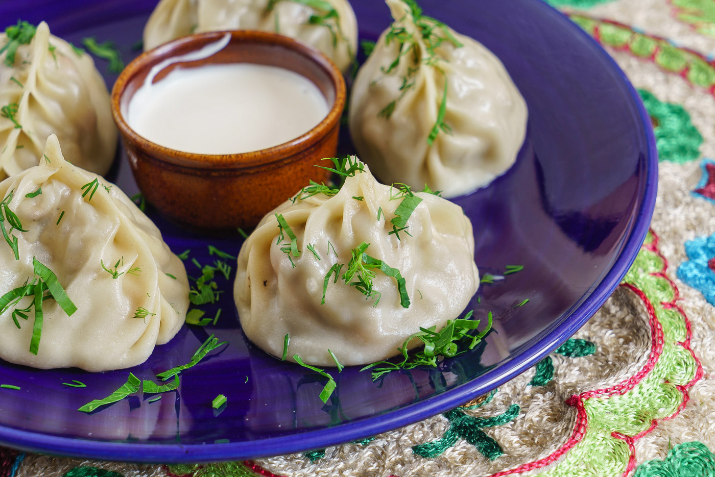 This soecialty is buuz, steamed dumplings filled with mutton
