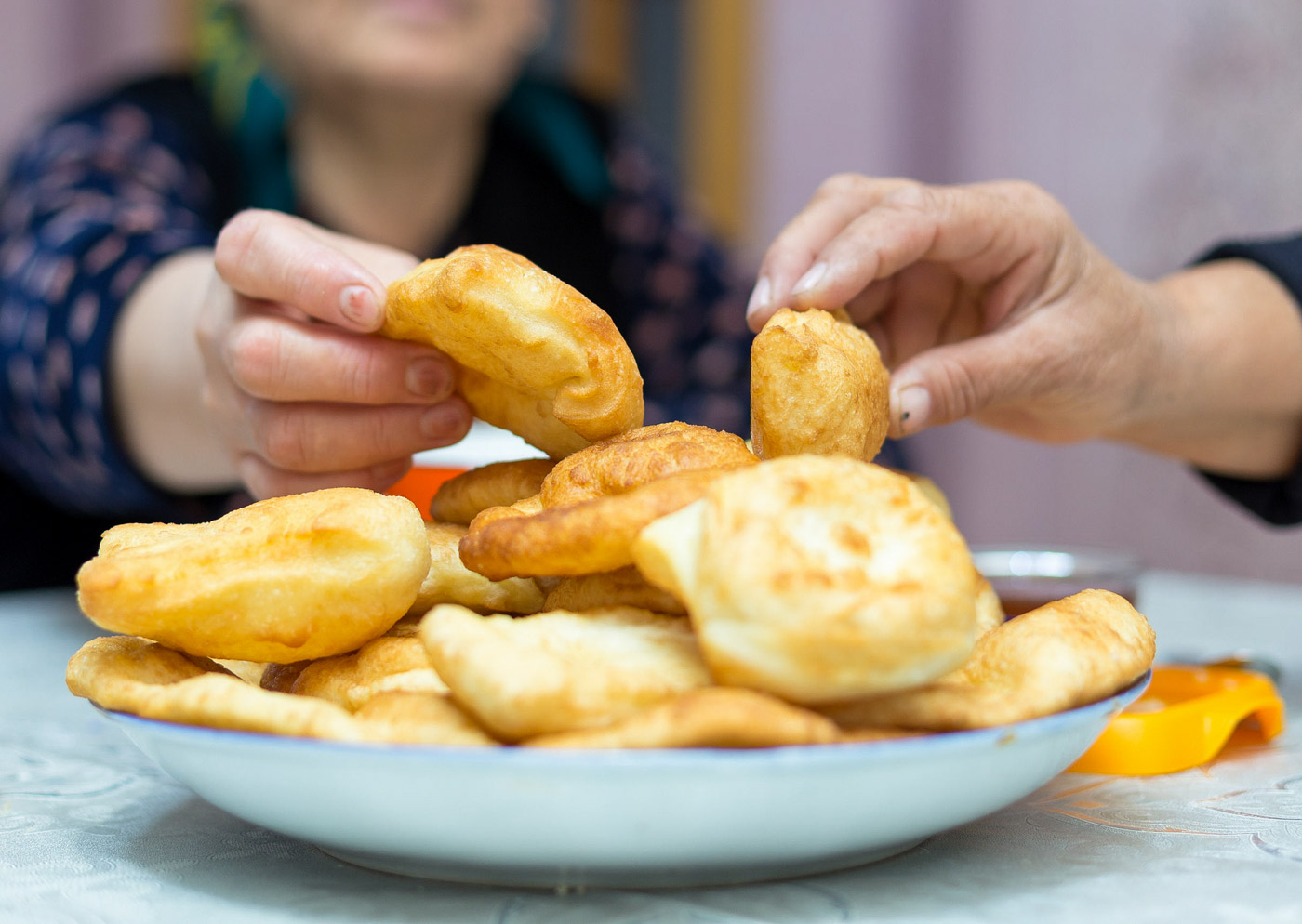 Boortsog is another popular snack, made of fried dough 