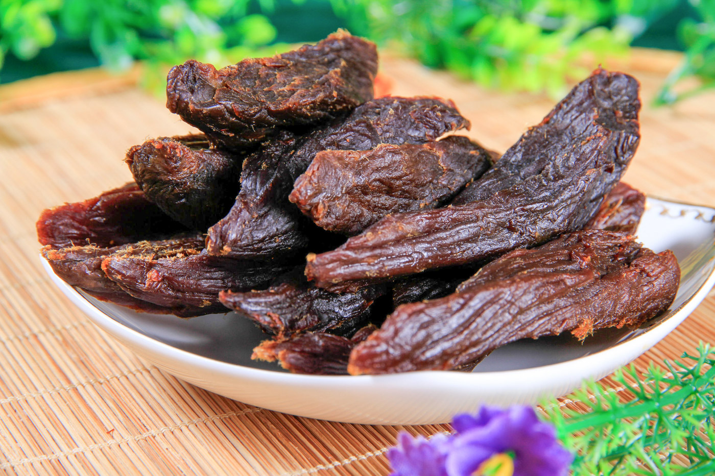 Dried meat (borts) is a traditional staple in winter